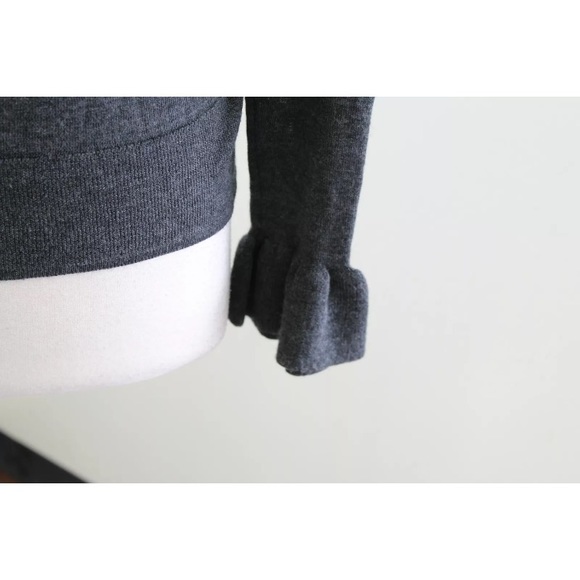 NWT Nanette Lepore Merino Wool Charcoal Sweater - Picture 4 of 4